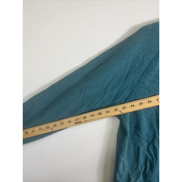 J . Crew Vintage Fleece Mens Crewneck Pullover Sweatshirt Garment Dyed Green M - Picture 7 of 7